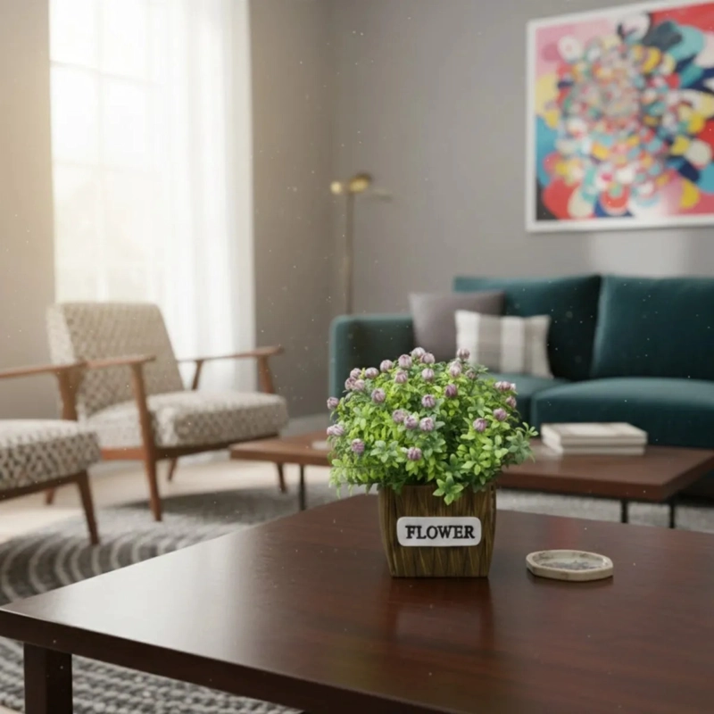 PLANTA ARTIFICIAL DECORATIVA RAMILLETE FLORES SILVESTRES JHN - 5