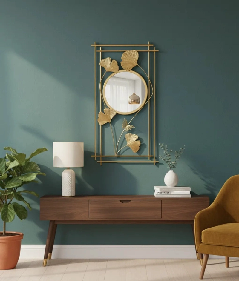 ESPEJO PARED DECORATIVO ESTILO INSPIRACION BOTANICA JHN - 7