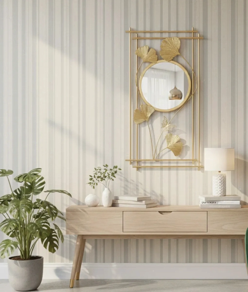 ESPEJO PARED DECORATIVO ESTILO INSPIRACION BOTANICA JHN - 9