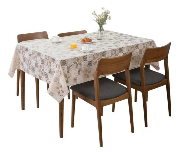 MANTEL MESA DECORATIVO DISEÑO CALADO ELEGANCIA HOGAR JHN - 3