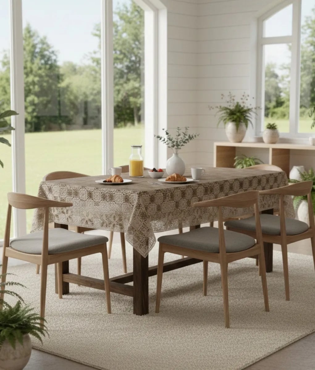 MANTEL MESA DECORATIVO DISEÑO CALADO ELEGANCIA HOGAR JHN - 8