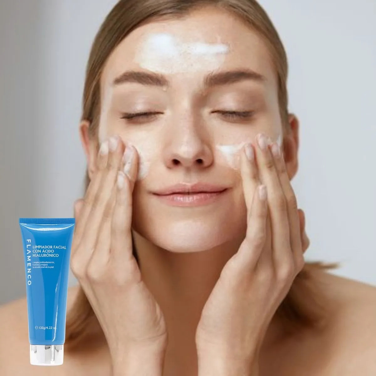SET 2 LIMPIADOR FACIAL HIDRATANTE CON ACIDO HIALURONICO - 8