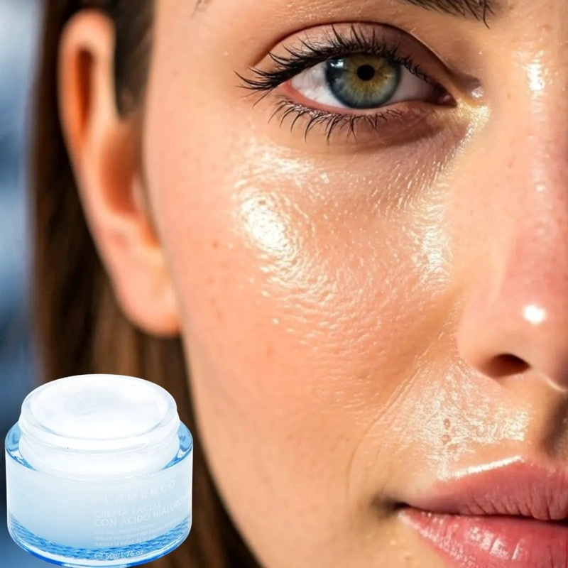 CREMA FACIAL HIDRATANTE CON ACIDO HIALURONICO BELLEZA LAU - 5