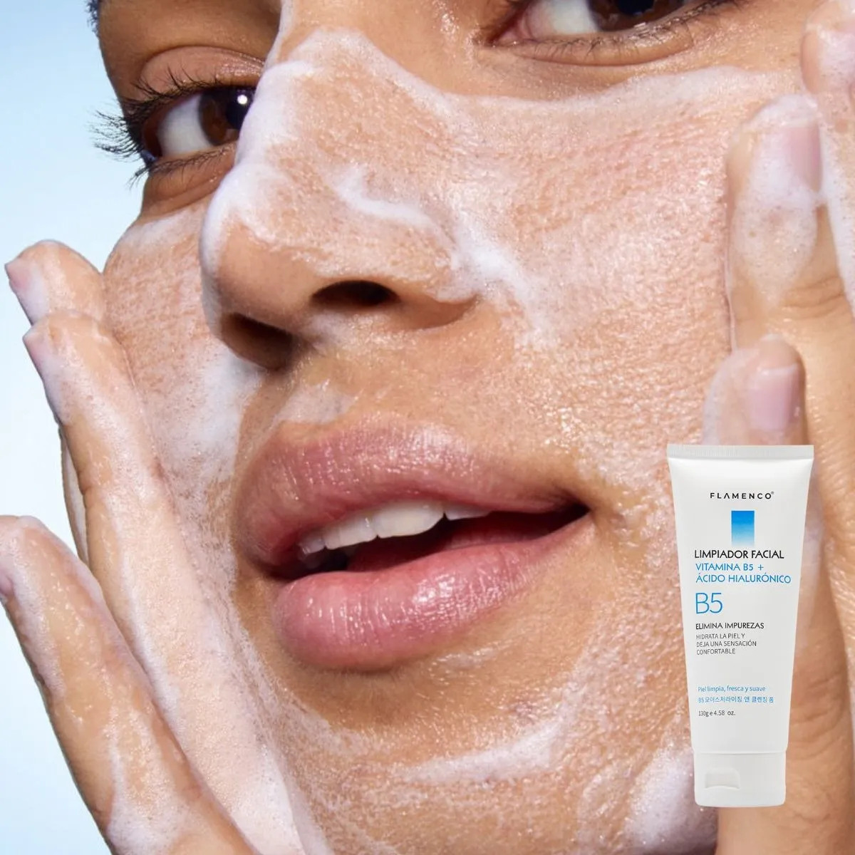 SET 2 LIMPIADOR FACIAL VITAMINA B5 CON ACIDO HIALURONICO LAU - 5