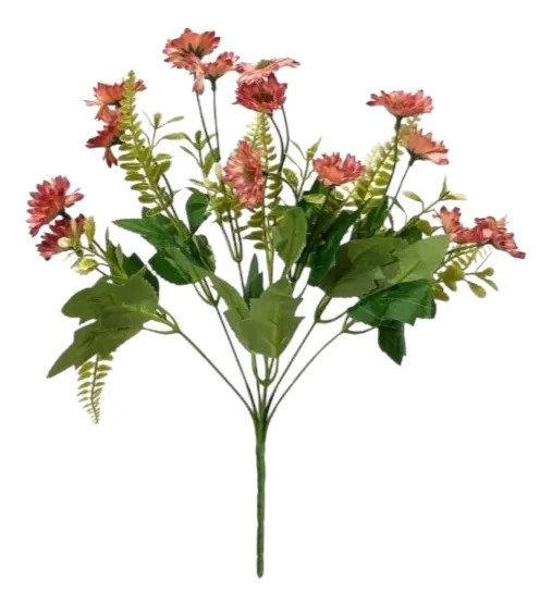 SET 4 RAMO DECORATIVO ARTIFICIAL FLORES SILVESTRES JHN - 1