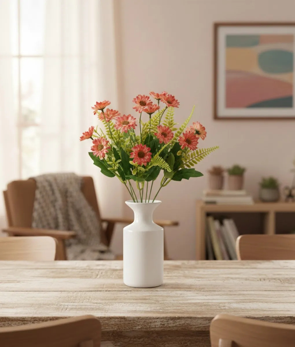 SET 4 RAMO DECORATIVO ARTIFICIAL FLORES SILVESTRES JHN - 8