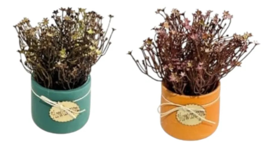 PLANTA DECORATIVA ARTIFICIAL ADORNO ESTILO RUSTICO JHN - 2