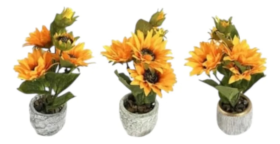 PLANTA ARTIFICIAL DECORATIVA DISEÑO GIRASOL ADORNO JHN - 2