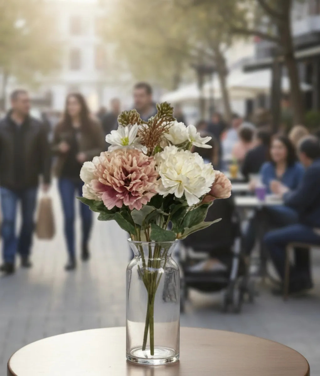 RAMO FLORAL DECORATIVO ARREGLO ARTIFICIAL SILVESTRE JHN - 7