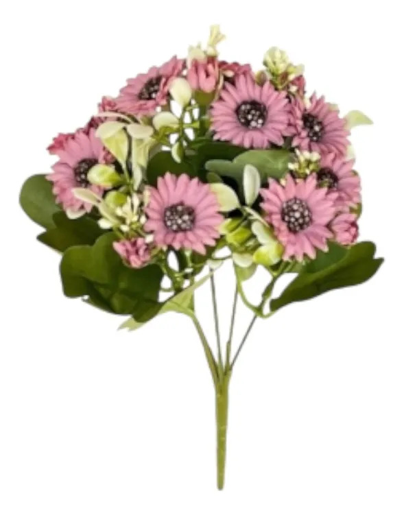 SET 4 ADORNO FLORAL ARTIFICIAL DECORACION RAMO ELEGANTE JHN - 1