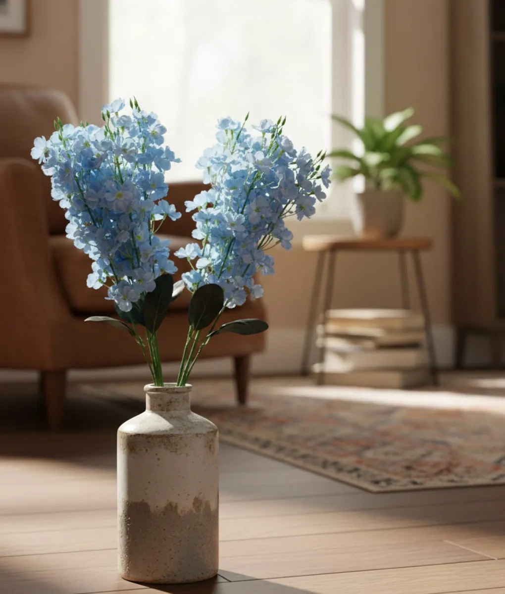 SET 2 RAMO ELEGANTE ARTIFICIAL FLORES DECORATIVAS ADORNO JHN - 7