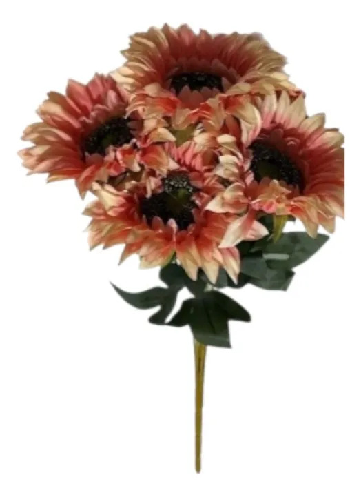 RAMO FLORAL ARTIFICIAL DECORATIVO GIRASOLES ADORNO HOGAR JHN - 1