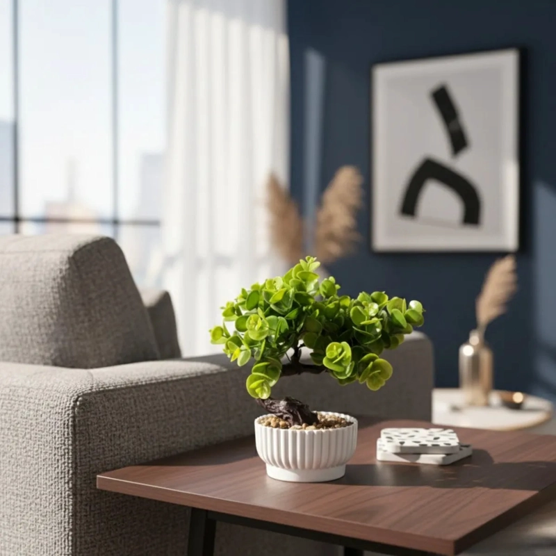 SET 2 PLANTA ARTIFICIAL INSPIRACION BONSAI DECORATIVO JHN - 2