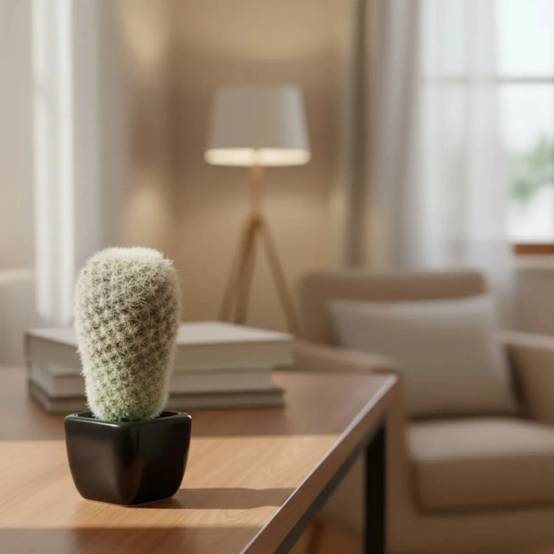 PLANTA ARTIFICIAL DECORATIVA CACTUS ORNAMENTAL BOTANICA JHN - 6
