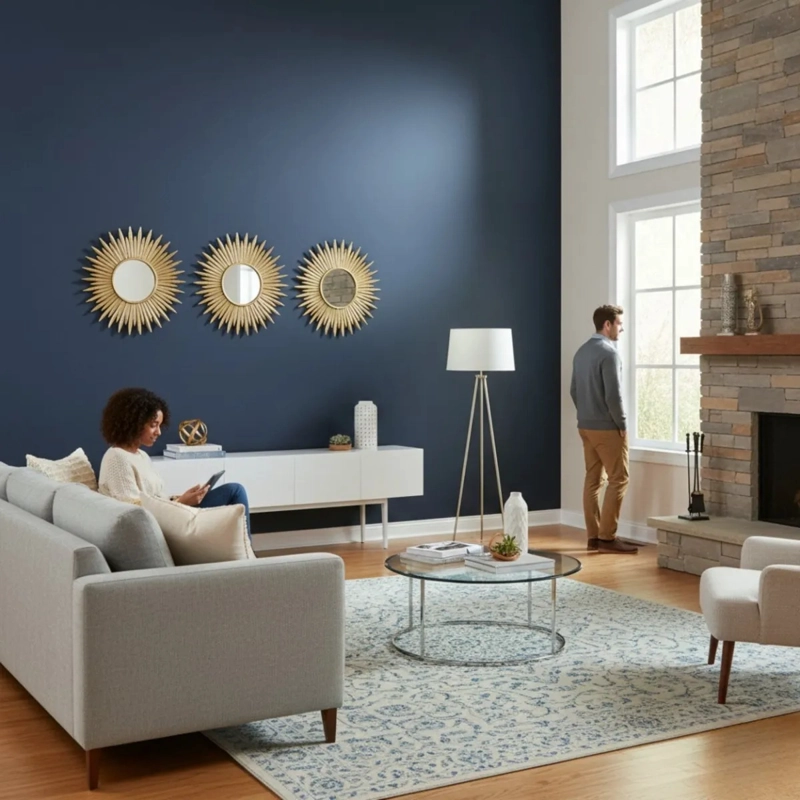 SET 3 ESPEJO DECORATIVO PARED DISEÑO AURA RADIANTE JHN - 5
