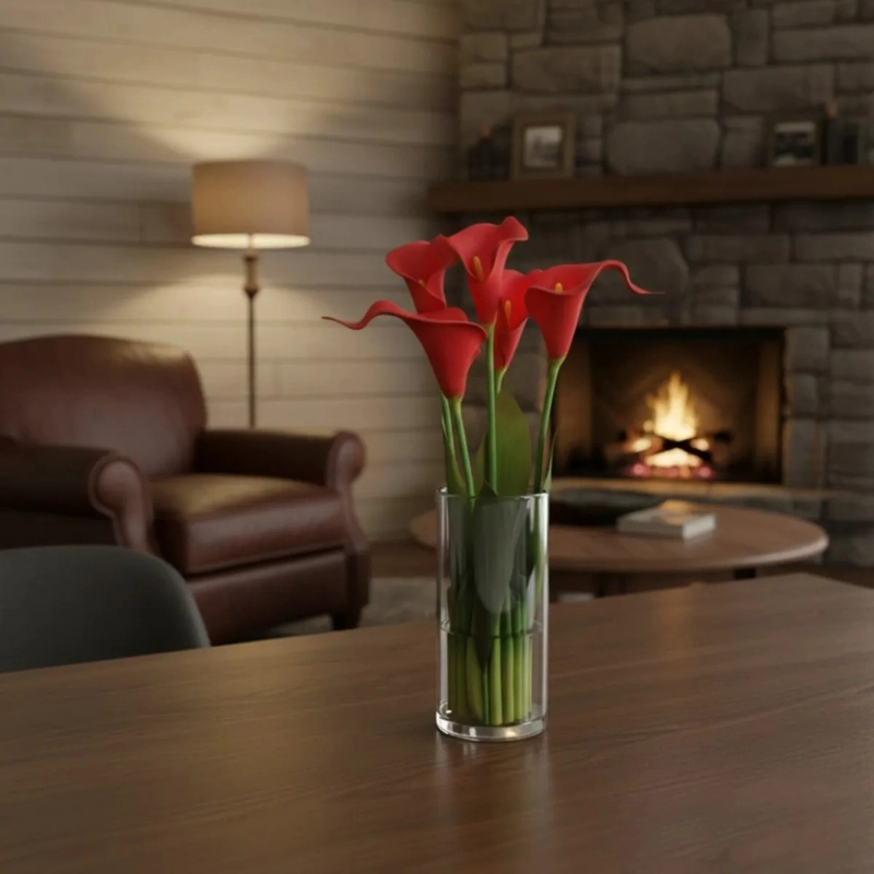 ARREGLO FLORAL ADORNO ARTIFICIAL CALAS DECORATIVAS HOGAR JHN - 2