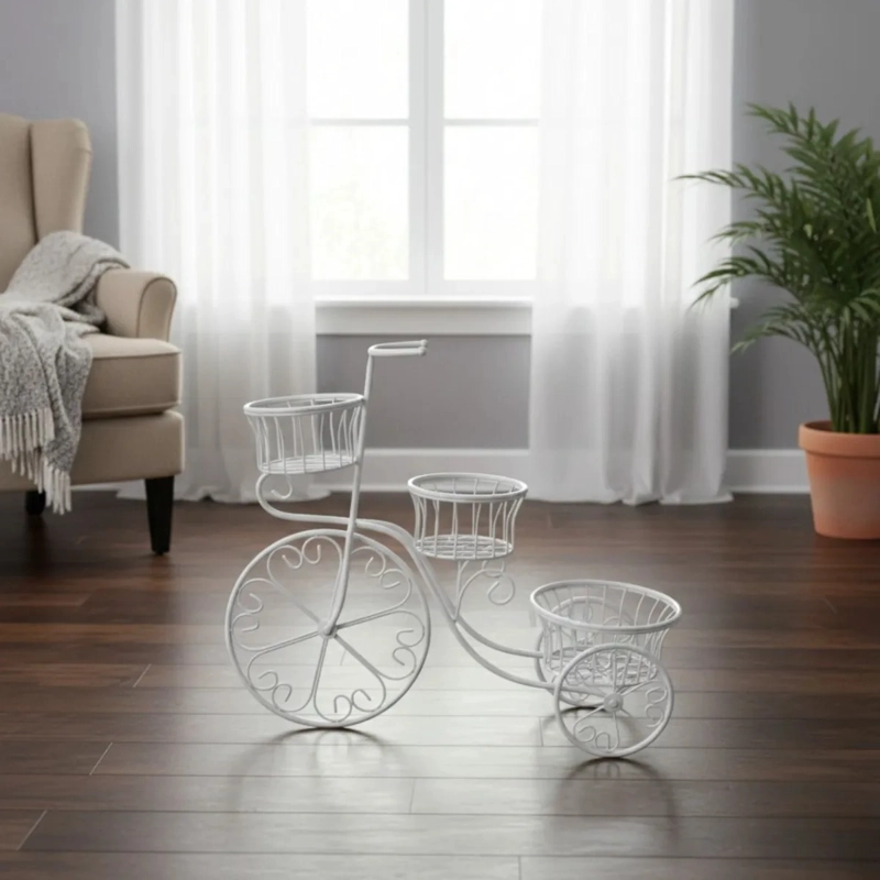 PORTA MACETA DECORATIVO TRICICLO ORNAMENTAL VINTAGE JHN - 2