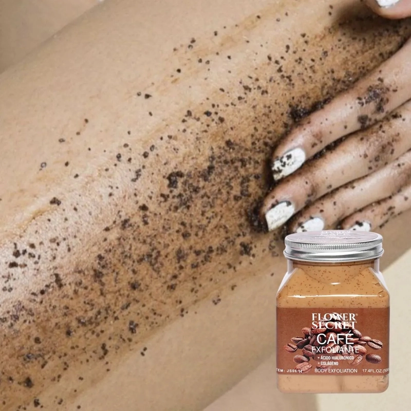 SET 2 CREMAS EXFOLIANTE CORPORAL CAFE  COLAGENO HIDRATA LAU - 5