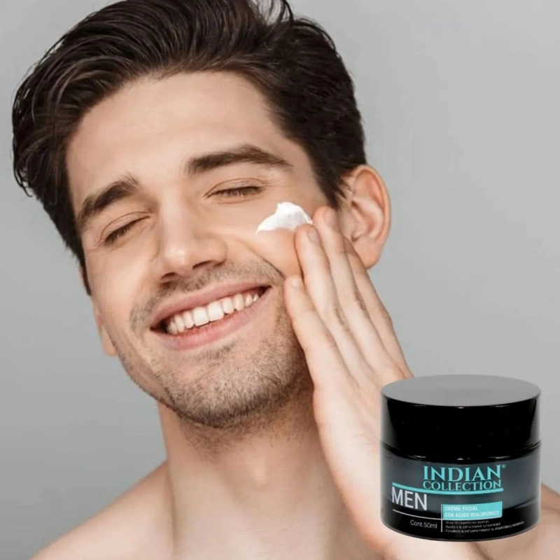 CREMA FACIAL DE HOMBRE ACIDO HIALURONICO HIDRATA LAU - 1