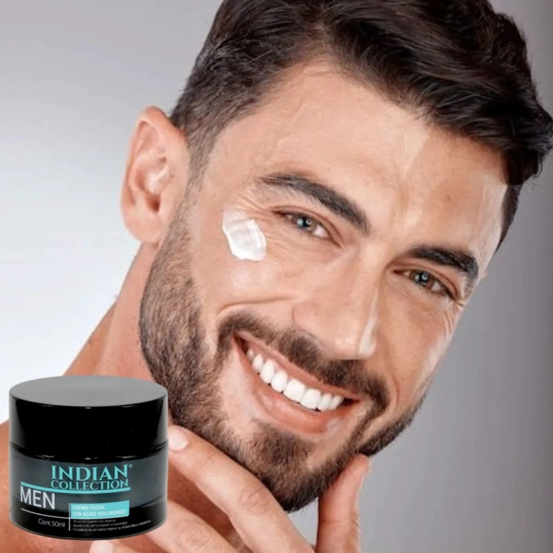 CREMA FACIAL DE HOMBRE ACIDO HIALURONICO HIDRATA LAU - 8