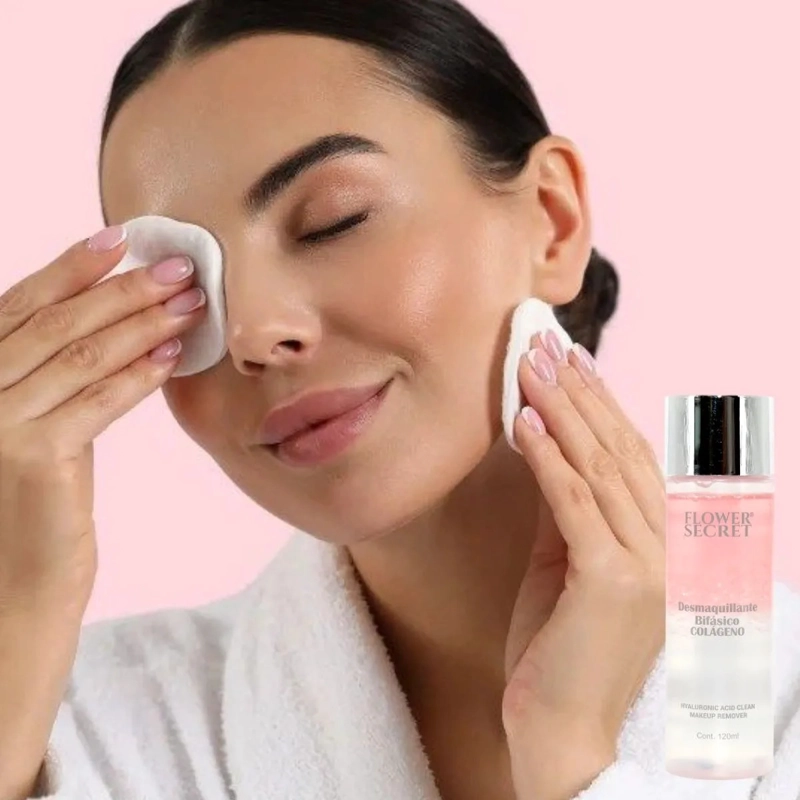 DESMAQUILLANTE BIFASICO CON COLAGENO MAQUILLAJE LAU - 4