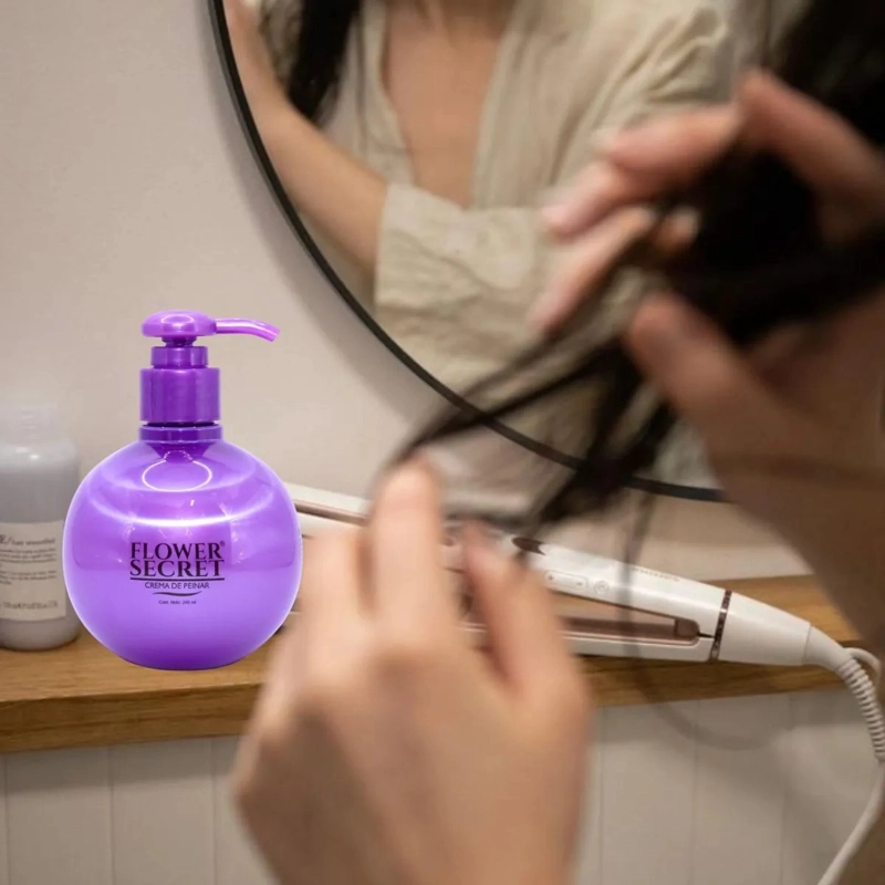 SET 6 CREMAS DE PEINAR COLOR MORADO ANTIFRIZZ CABELLO LAU - 2