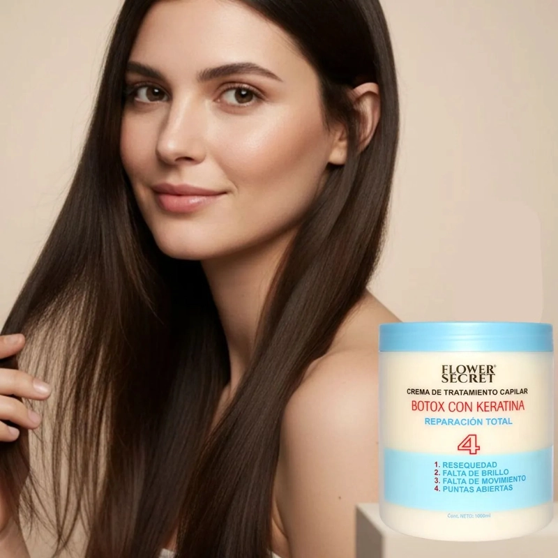 TRATAMIENTO CAPILAR BOTOX CON KERATINA REPACION TOTAL LAU - 7
