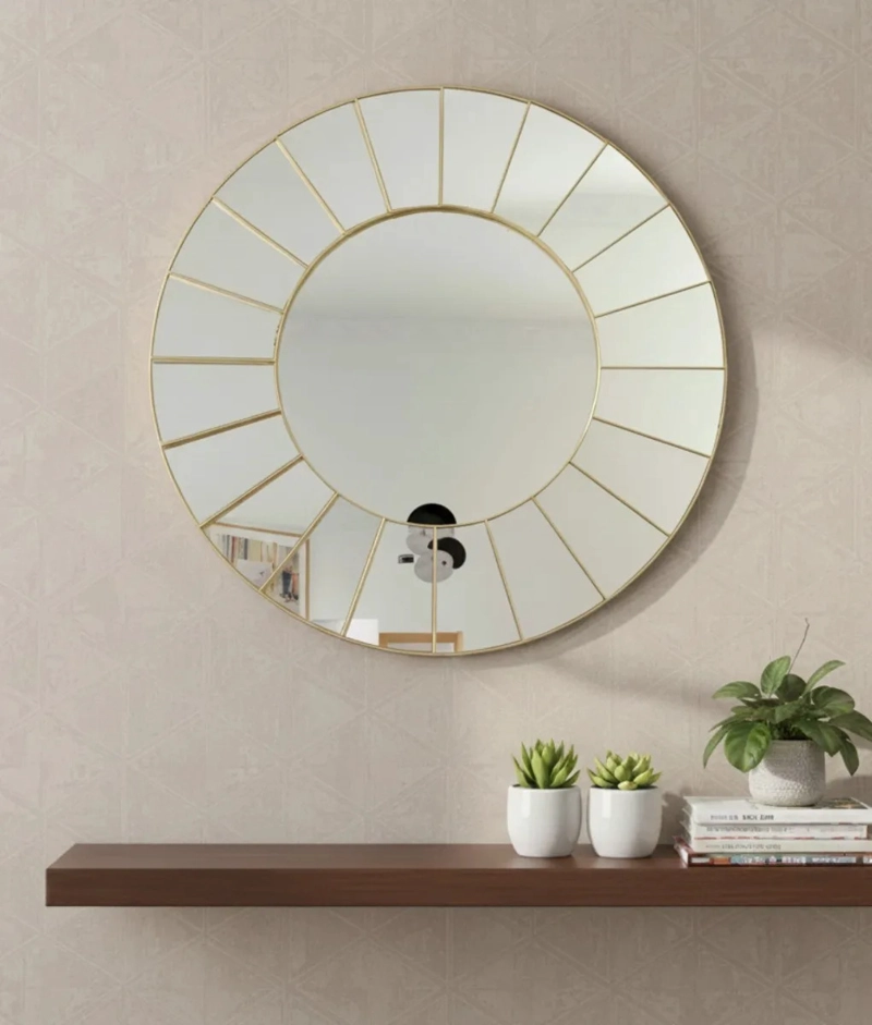 ESPEJO DECORATIVO PARED DISEÑO SOL MINIMALISTA MODERNO JHN - 2