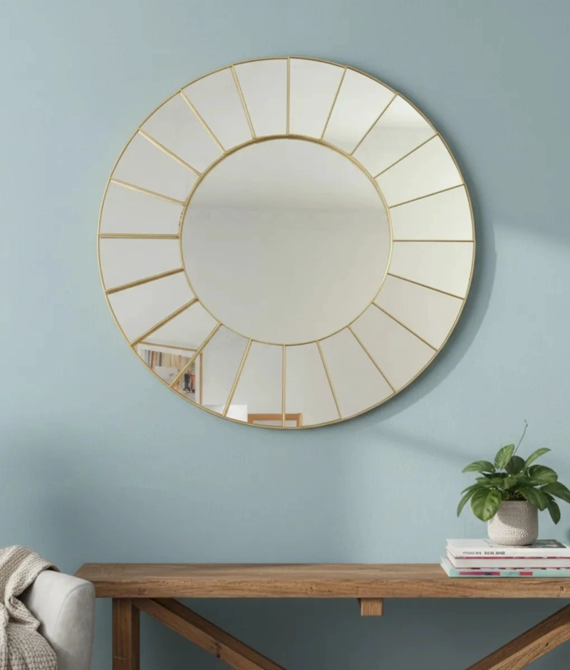 ESPEJO DECORATIVO PARED DISEÑO SOL MINIMALISTA MODERNO JHN - 9