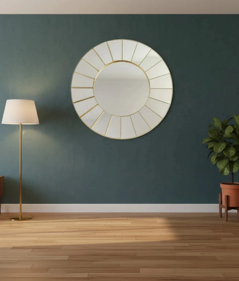 ESPEJO DECORATIVO PARED DISEÑO SOL MINIMALISTA MODERNO JHN - 10