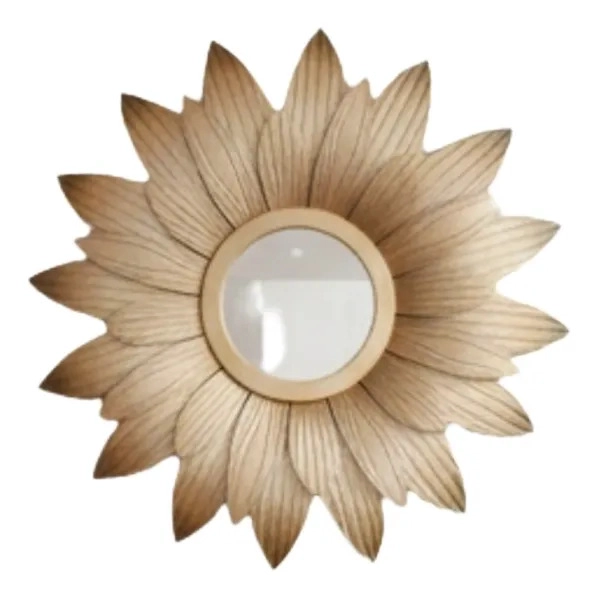SET 3 ESPEJO DECORATIVO PARED ESTILO GIRASOL VINTAGE JHN - 1
