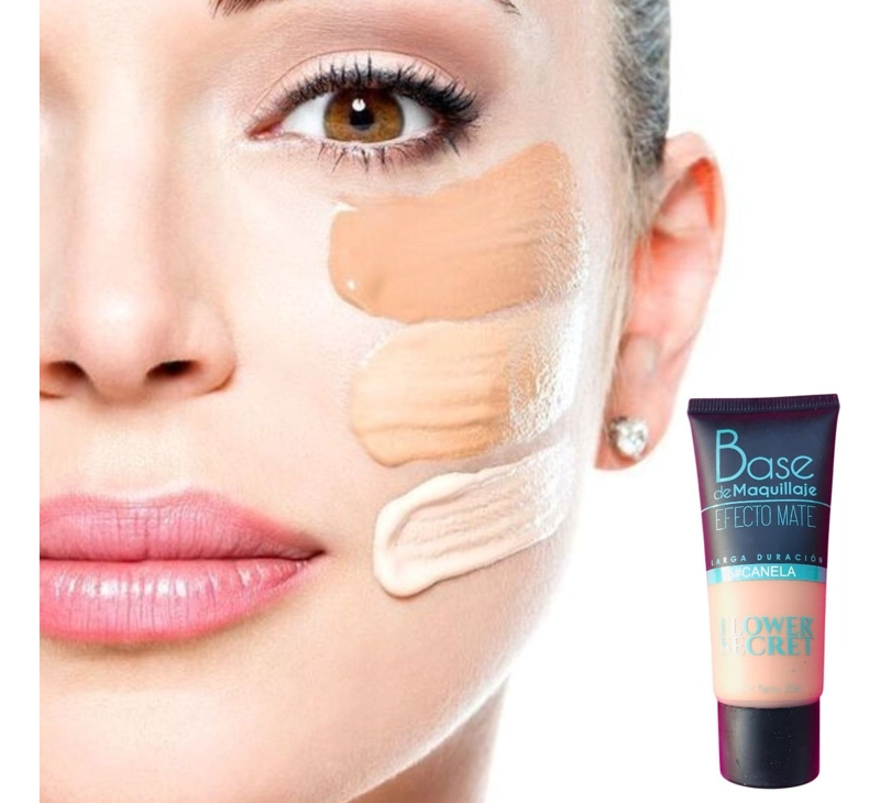 SET 5 BASES DE MAQUILLAJE LIQUIDA COBERTURA MEDIA LAU - 2