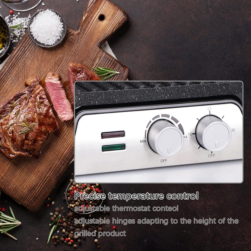 SANDWICHERA PLANCHA ANTIADHERENTE ACERO INOX COCINA LAU - 2