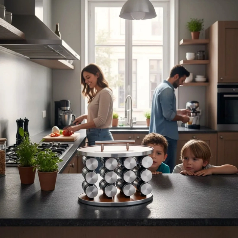 ESPECIERO GIRATORIO MODERNO FUNCIONAL ORGANIZADOR COCINA JHN - 7
