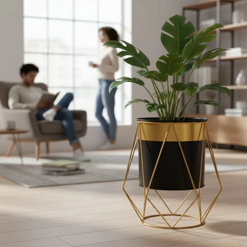 MACETERO DECORATIVO SOPORTE ESTILO NORDICO MODERNO JHN - 5