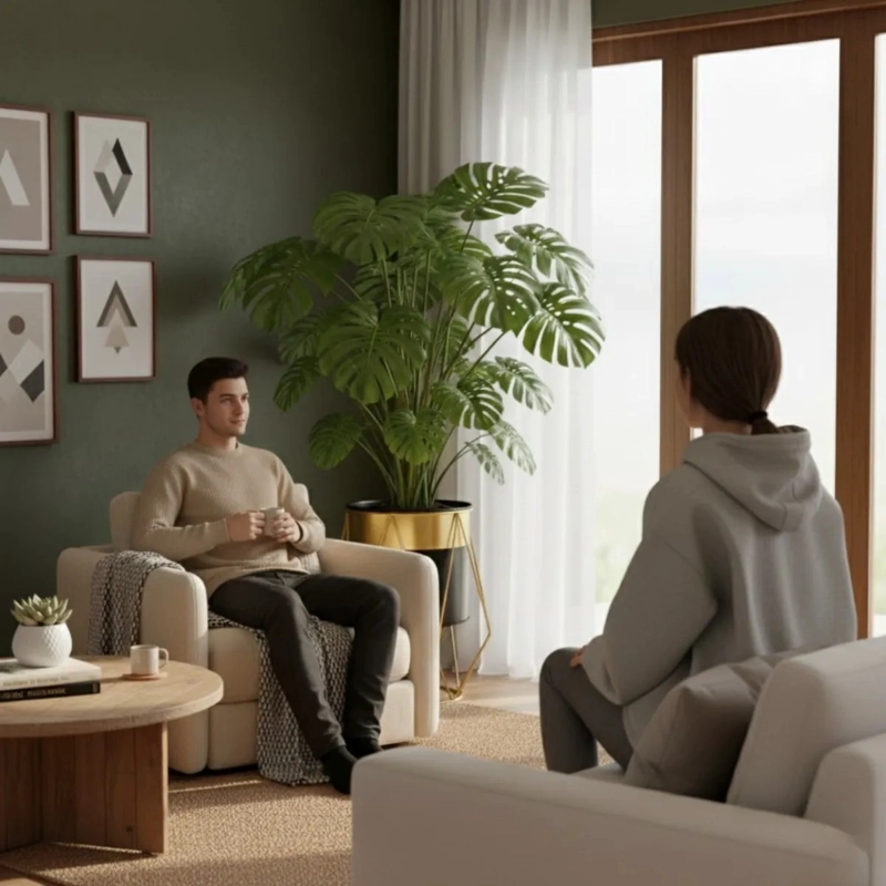 MACETERO DECORATIVO SOPORTE ESTILO NORDICO MODERNO JHN - 6
