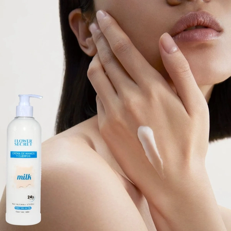 SET 2 CREMAS HIDRATANTE CUERPO Y MANOS MILK SUAVE AROMA LAU - 6