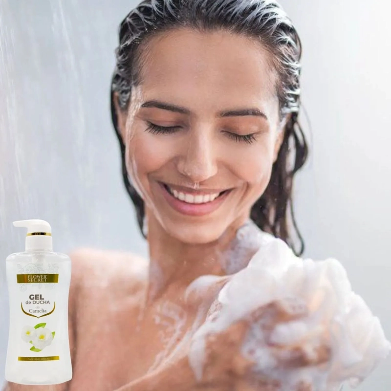 SET 2 GEL DE DUCHA AROMA CAMELIA HIDRATA NUTRE BAÑO SPA LAU - 4