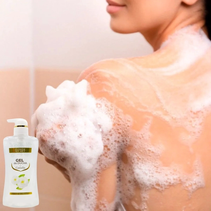 SET 2 GEL DE DUCHA AROMA CAMELIA HIDRATA NUTRE BAÑO SPA LAU - 6