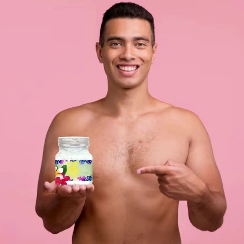 SET 2 CREMA EXFOLIANTE CORPORAL COLAGENO PARA HOMBRES LAU - 3