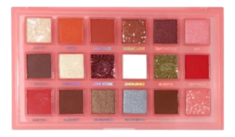 PALETA SOMBRAS 18 COLORES ALTA PIGMENTACION PROFESIONAL ALJ - 1