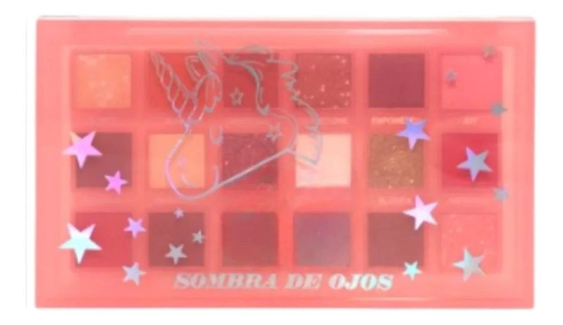 PALETA SOMBRAS 18 COLORES ALTA PIGMENTACION PROFESIONAL ALJ - 2