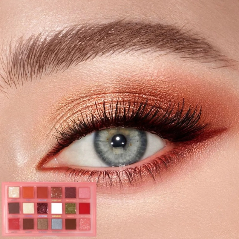 PALETA SOMBRAS 18 COLORES ALTA PIGMENTACION PROFESIONAL ALJ - 4