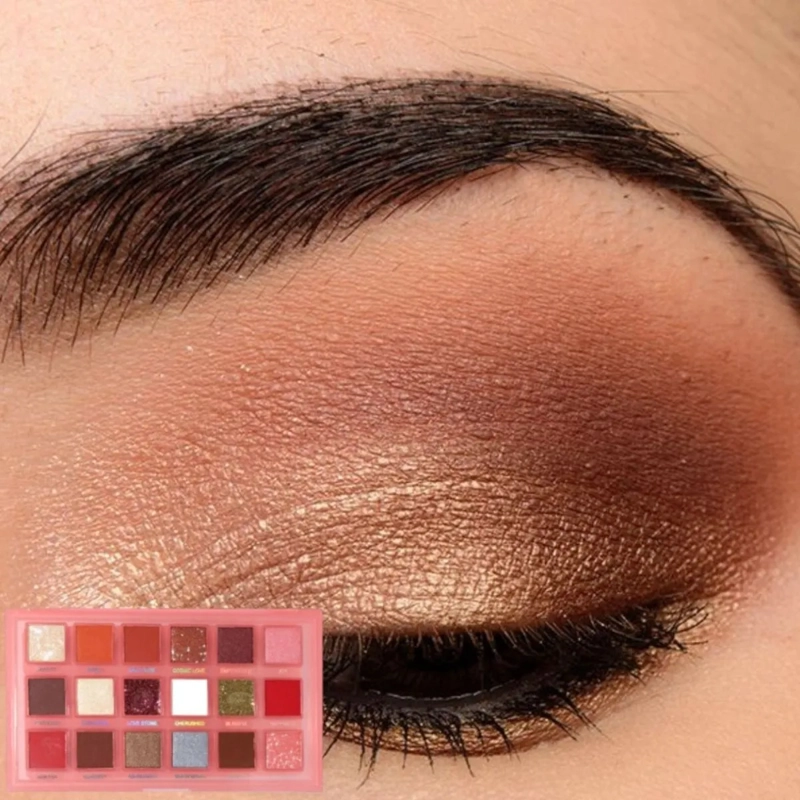 PALETA SOMBRAS 18 COLORES ALTA PIGMENTACION PROFESIONAL ALJ - 5