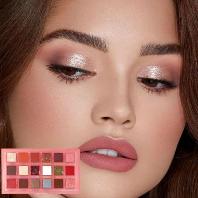 PALETA SOMBRAS 18 COLORES ALTA PIGMENTACION PROFESIONAL ALJ - 6