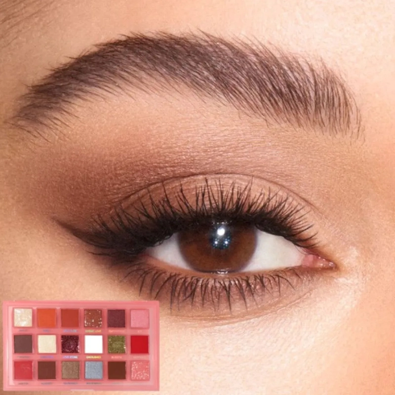 PALETA SOMBRAS 18 COLORES ALTA PIGMENTACION PROFESIONAL ALJ - 7