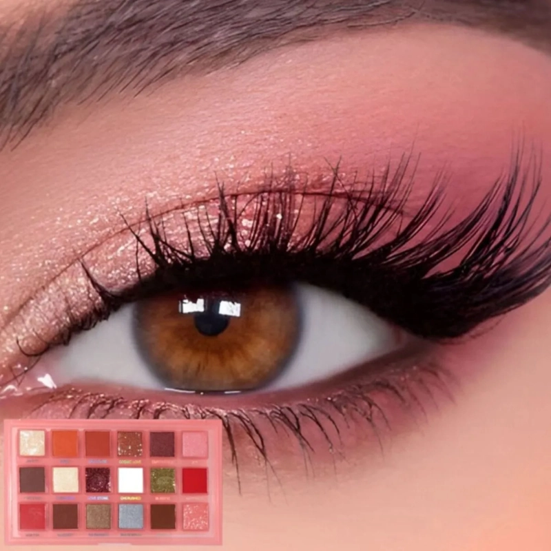 PALETA SOMBRAS 18 COLORES ALTA PIGMENTACION PROFESIONAL ALJ - 8