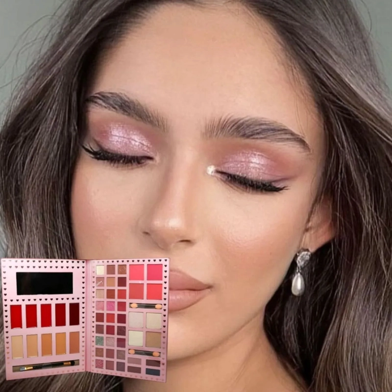 PALETA SOMBRAS MAQUILLAJE PROFESIONAL COLORES TIPO LIBRO ALJ - 2