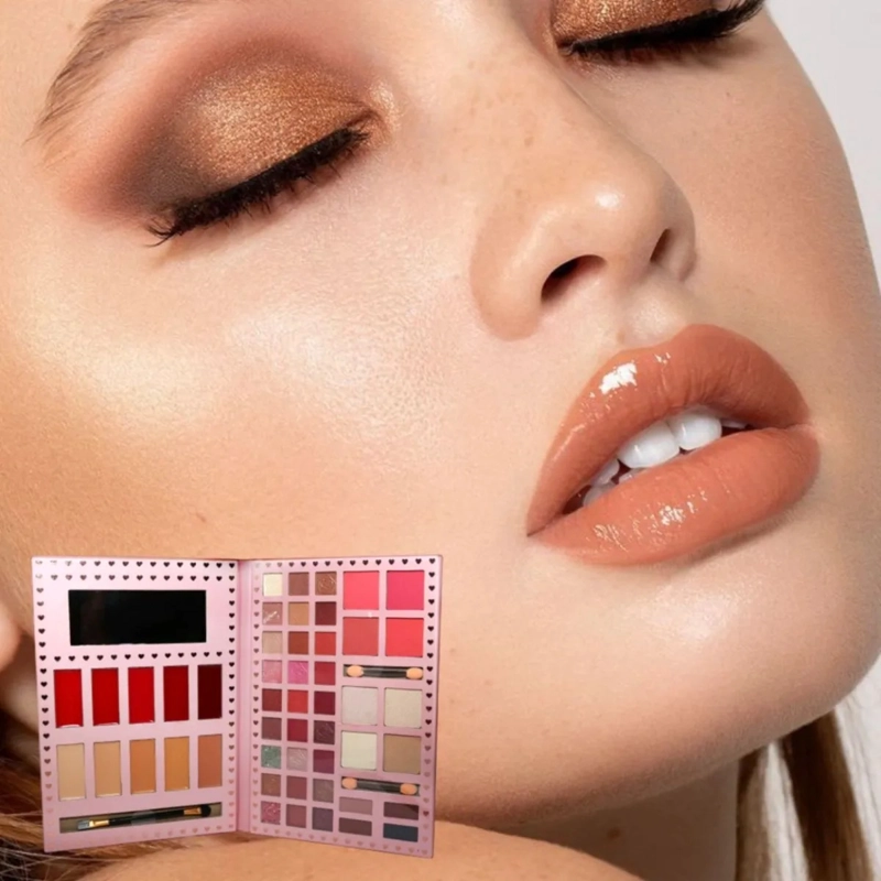 PALETA SOMBRAS MAQUILLAJE PROFESIONAL COLORES TIPO LIBRO ALJ - 4