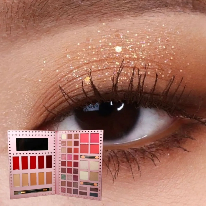 PALETA SOMBRAS MAQUILLAJE PROFESIONAL COLORES TIPO LIBRO ALJ - 5